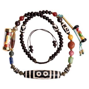 心斋堂【梦回西藏系列】藏区天珠项链民族风锁骨链女多宝手串佛珠