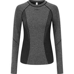 【碳能升温】运动长袖秋冬女一体织跑步T恤01884 | 粒子狂热