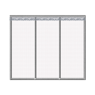 金刚网农村大门防蚊门帘夏季别墅三扇双开纱窗2026新款全磁条侧开