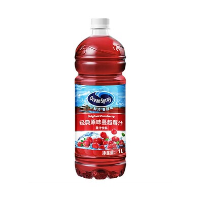 优鲜沛蔓越莓果汁饮料1L调酒商用