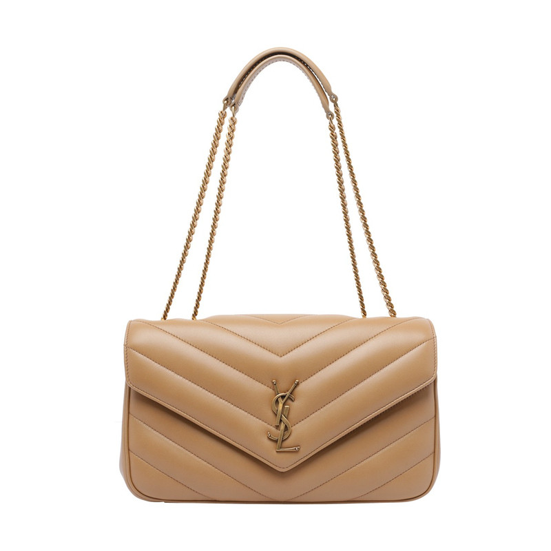 Saint Laurent圣罗兰YSL中号loulou米金链包26早春新款意大利代购