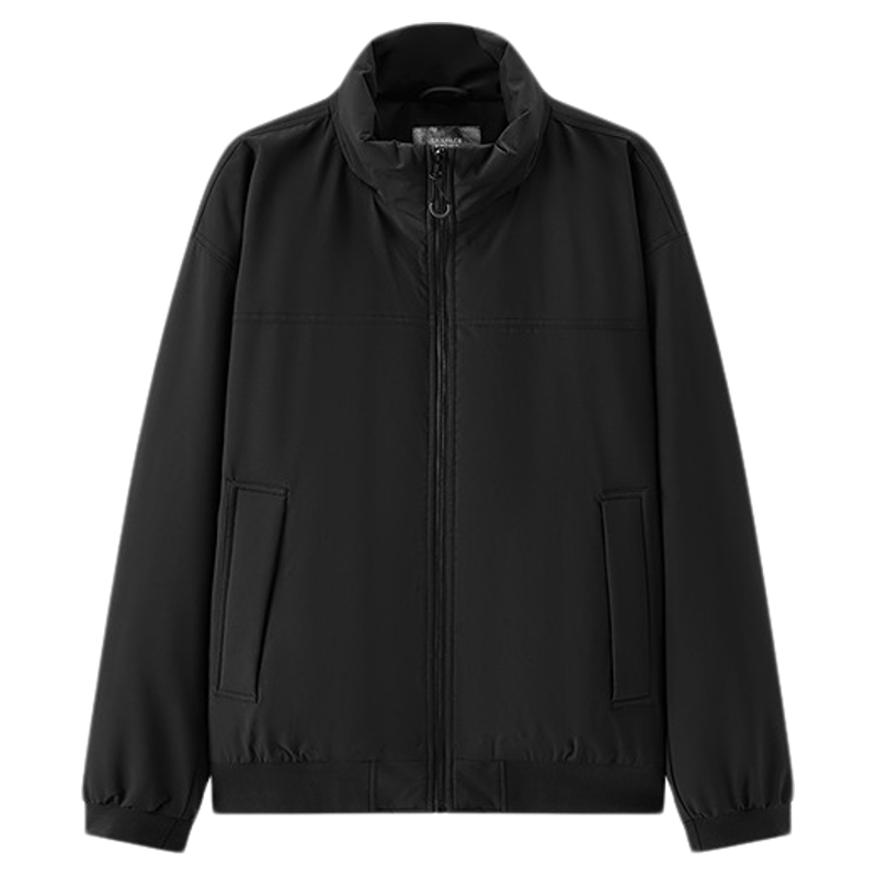 森马防风三防外套发热立领棉服男