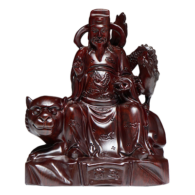 黑檀木雕药王菩萨孙思邈神像佛像医圣医神华佗神像实木质供奉摆件