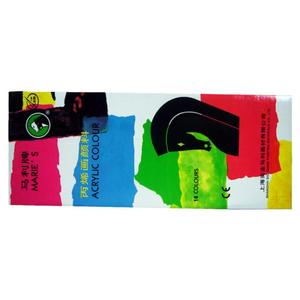 马利牌 丙烯 画颜料 亚克力 颜料 12/18/24色 铝管装12ml