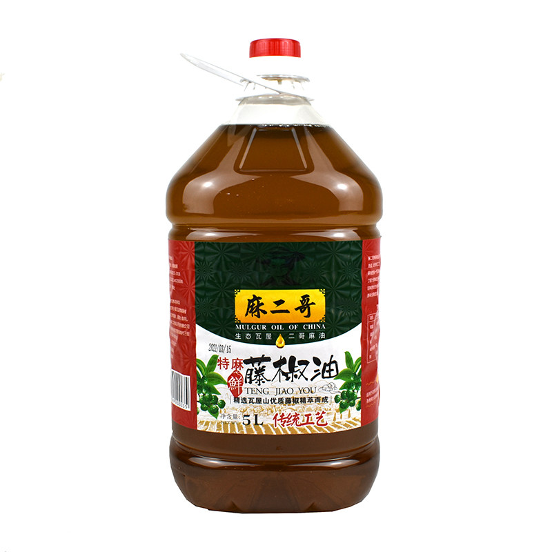 麻二哥大桶装藤椒油商用青花椒油