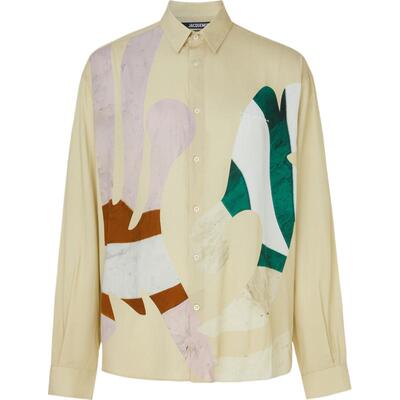 【惊喜直降】Jacquemus 夏季男刺绣印花平纹布衬衫