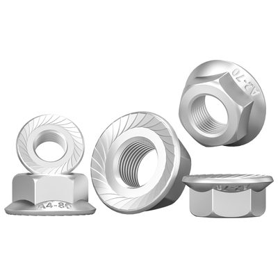 304不锈钢法兰六角防滑螺母