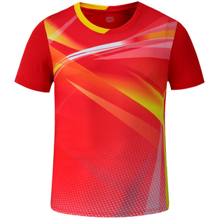 潮男款羽毛球服套装成人运动服男生短袖短裤乒乓球服网球服团体服