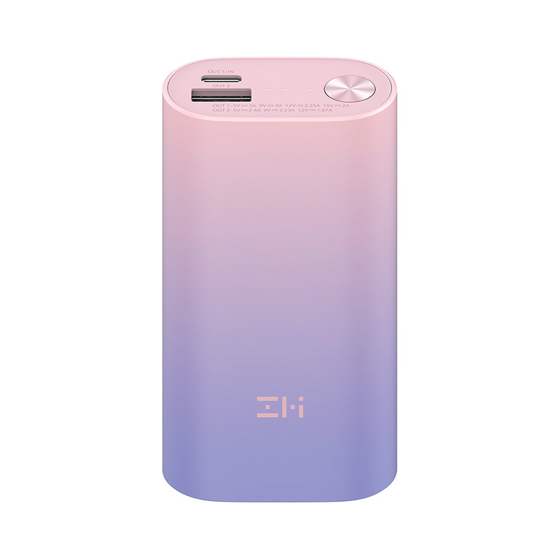 ZMI移动电源10000毫安充电宝PD30W快充便携适用小米苹果安卓C认证