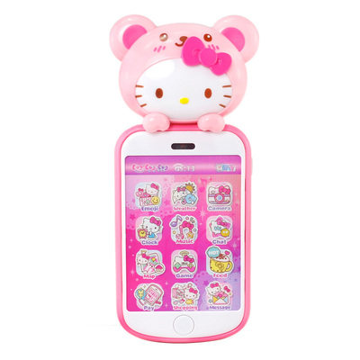 Hello Kitty凯蒂猫宝宝儿童玩具手机触屏仿真女孩音乐电话50117