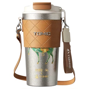 特美刻纯钛咖啡杯马年水杯女高颜值保温杯本命年钛杯2026新款杯子