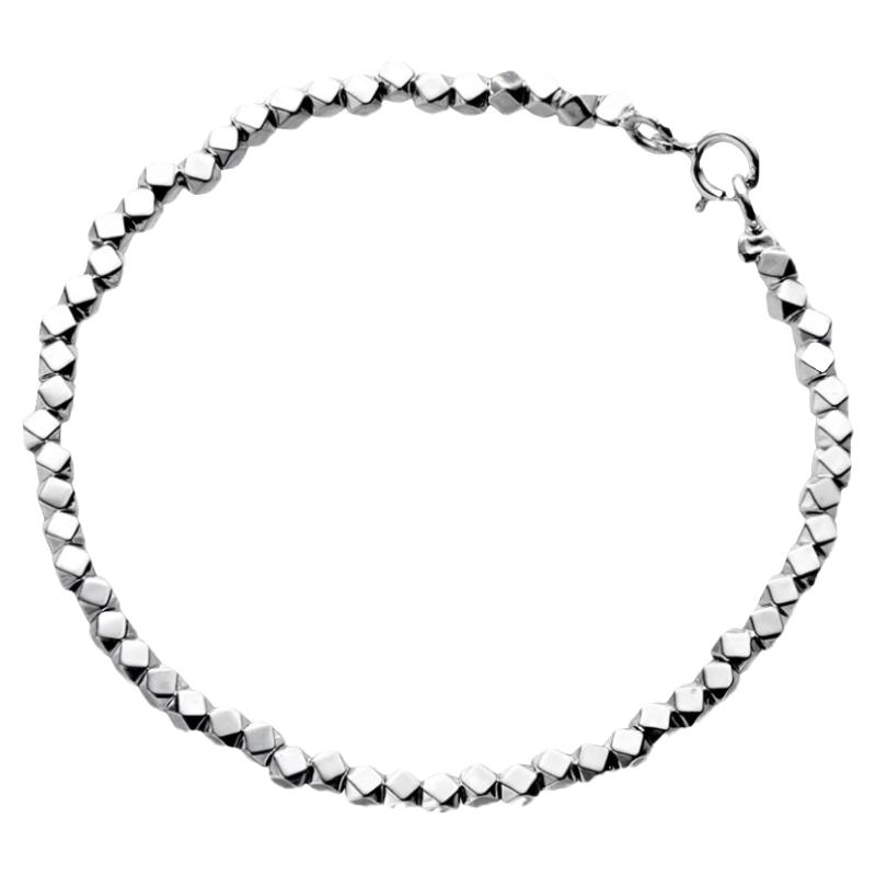 招财转运手链女小众设计手饰碎银几两闺蜜平安手链复古风S925纯银