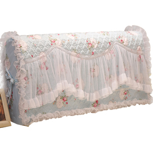 好梦连连韩版布艺蕾丝公主床头罩床头套防尘保护皮床田园1.8m