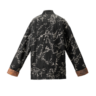 三省六部·户部【千秋化鹤】春秋中国风牛仔提花铜扣男士潮流唐装