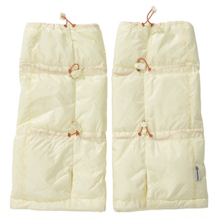 NOTHOMME户外防泼水800蓬90白鸭绒抽绳防寒分区保暖羽绒腿套