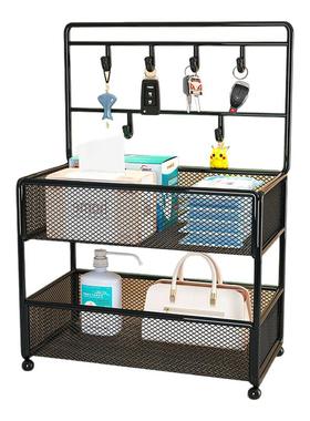 鞋柜上面摆件双层托盘