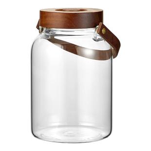 陈皮专用储存罐装药材储藏桶玻璃茶叶保存防潮5斤新会密封罐保存