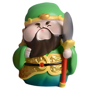 【钟馗防小人  财神保发财】办公室工位玄学钟馗关公财神桌面摆件