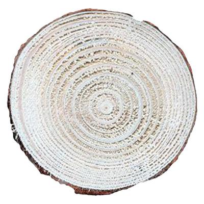 山树手绘年轮片带皮杉木杯垫diy