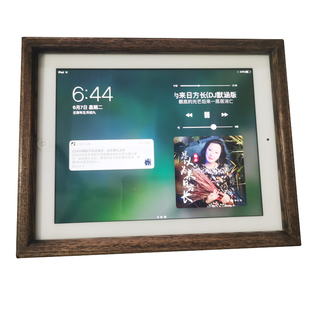 可定制ipad相框老平板mini改造框架实木电子相架画框挂钟框展示框