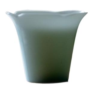 梵汝 景德镇原矿单色釉花口茶杯高颜值女士主人杯功夫茶具品茗杯