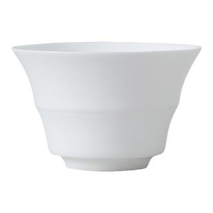 潮汕正宗骨瓷竹节杯品茗杯小号潮州工夫茶杯薄胎陶瓷茶具泡茶单杯