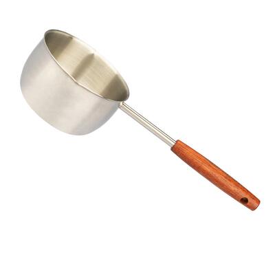 摩登主妇316L不锈钢泼油小锅勺子