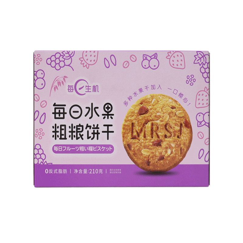 每日生机水果坚果粗粮饼干小零食