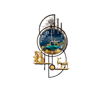 网红钟表挂钟客厅2026新款简约现代石英钟家用客厅大气静音时钟墙