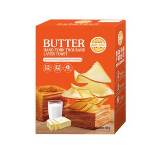 大润发M会员超市代购Kurvy Kruzt鲜牛乳黄油手撕千层吐司面包800g