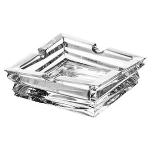 捷克进口BOHEMIA水晶玻璃烟缸创意烟灰盅欧式办公小烟缸装饰摆件