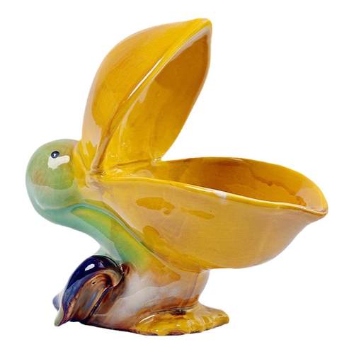 创意海洋系列之鹈鹕招财陶瓷玄关钥匙盘水果盘肥皂盒收纳家居摆件