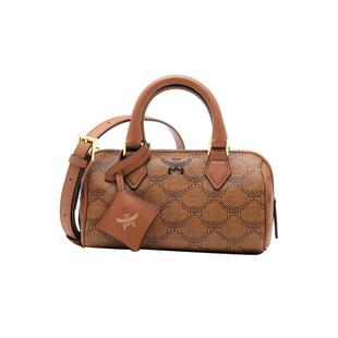 【自营】MCM女士24秋新品ella系列单肩斜挎手提包波士顿包迷你号