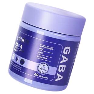 GNITE美国进口非褪黑素gaba睡眠软糖3代Pro升级款助眠软糖60粒