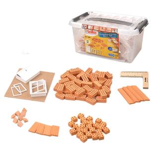 德国teifoc幼儿园小学手工课材料包DIY盖房子砌墙玩具儿童搭房子