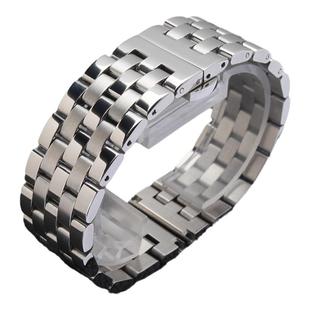 代用万国马克18表带 飞行员小王子波涛菲诺葡计手表带蝴蝶扣钢带