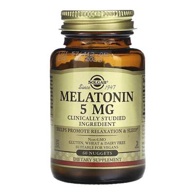 Solgar褪黑素片助睡眠松弛神经优化睡眠质量自然舒缓心绪帮助