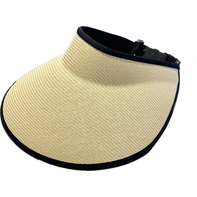 夏季女空顶草编防晒宽檐帽