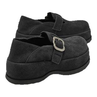 millies妙丽复古大头勃肯鞋女鞋厚底加绒休闲鞋2025年秋冬季新款