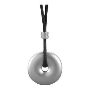 S999纯银实心平安扣吊坠项链足银挂件男女同款本命年好运新年礼物