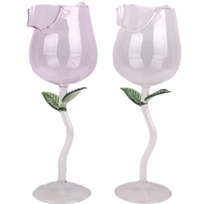 玫瑰花型红酒杯高脚杯葡萄窖主