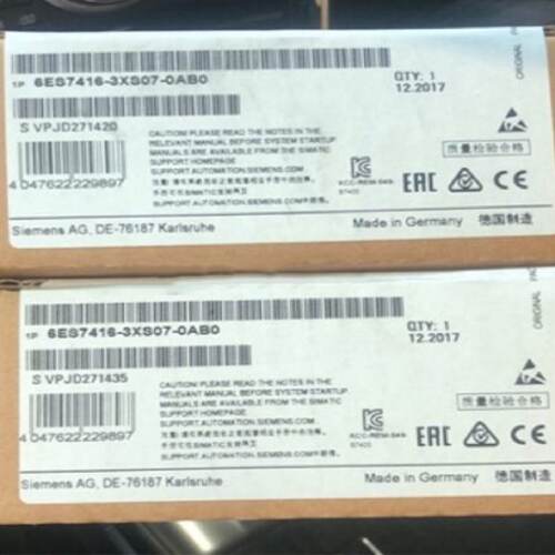 议价6ES7416-3XS07-0AB0 S7-400CPU 416-3中央处理器6ES74163XS07