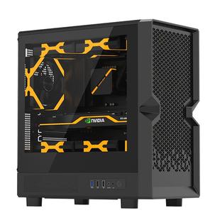 金河田简誉昊电脑机箱台式机主机diy玻璃全侧透明MATX240水冷机箱