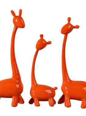 三口四口之家轻奢简约鹿摆件