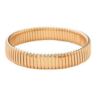 【女神礼物】RC Retro Chic意大利复古首饰角斗士素金宽版软手镯