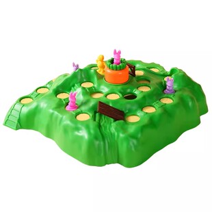 兔子陷阱桌游儿童双人对战亲子互动游戏棋闯关益智思维训练玩具男