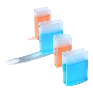 湘玻玻璃比色皿石英比色皿10mm毫米紫外分光光度计比色皿两通光四通光狭缝1 2 3 4mm微量荧光比色皿架子