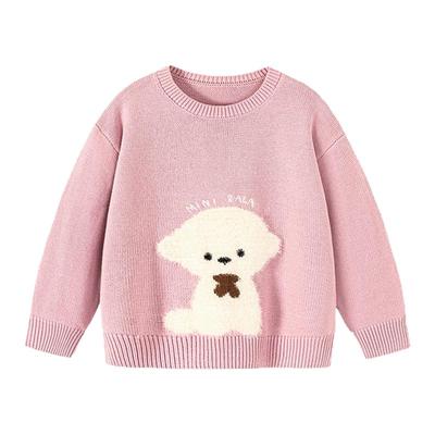 迷你巴拉男童女童毛衫2025秋新品宝宝儿童亲肤长袖软毛衣保暖外套