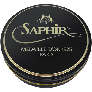 法国SAPHIR莎菲雅鞋蜡皮鞋镜面抛光蜡镜面鞋蜡黑色鞋油皮鞋上光蜡