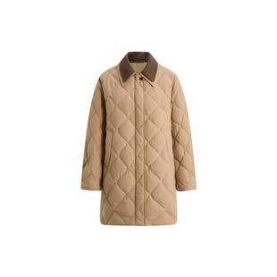 BINJORA冰洁巴恩风95绒羽绒服小翻领修身秋冬中长款羽绒服女款